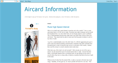 Desktop Screenshot of aircardinfo.blogspot.com