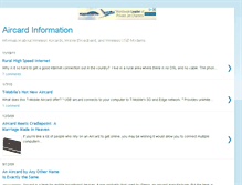 Tablet Screenshot of aircardinfo.blogspot.com