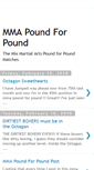 Mobile Screenshot of mma-poundforpound.blogspot.com