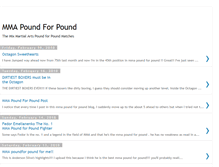 Tablet Screenshot of mma-poundforpound.blogspot.com