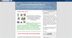 Desktop Screenshot of cvwritingcourse.blogspot.com