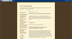 Desktop Screenshot of freelegaladvise.blogspot.com