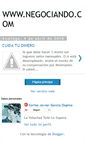 Mobile Screenshot of negociandoloquesea.blogspot.com