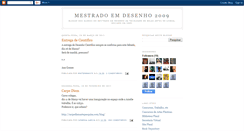 Desktop Screenshot of mestradoemdesenho09.blogspot.com