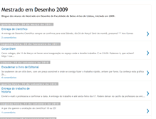 Tablet Screenshot of mestradoemdesenho09.blogspot.com