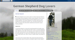 Desktop Screenshot of german-shepherd-dog-lovers.blogspot.com