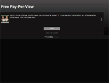 Tablet Screenshot of freepayperviewtv.blogspot.com