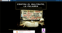 Desktop Screenshot of contraelmaltrato.blogspot.com