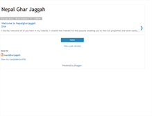 Tablet Screenshot of nepalgharjaggah.blogspot.com