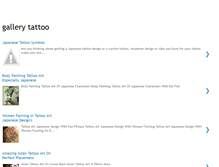 Tablet Screenshot of gallerytatto.blogspot.com