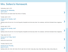 Tablet Screenshot of mrssolterohomework.blogspot.com