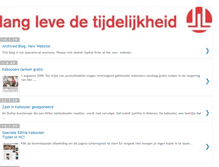 Tablet Screenshot of langlevedetijdelijkheid.blogspot.com