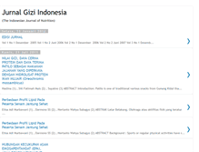 Tablet Screenshot of jurnalgiziindonesia.blogspot.com