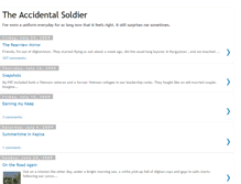 Tablet Screenshot of accidentalsoldier.blogspot.com