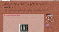 Desktop Screenshot of lepetitmondederoseline.blogspot.com