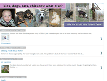 Tablet Screenshot of kids-dogs-cats-chickens-whatelse.blogspot.com
