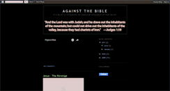 Desktop Screenshot of againstthebible.blogspot.com