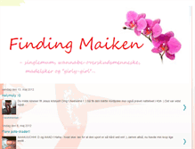 Tablet Screenshot of findingmaiken.blogspot.com