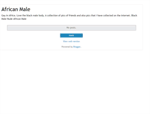 Tablet Screenshot of africanmale.blogspot.com