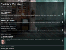 Tablet Screenshot of physicianswholisten.blogspot.com