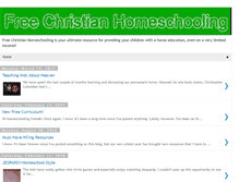 Tablet Screenshot of freechristianhomeschooling.blogspot.com