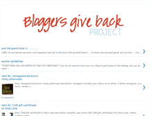 Tablet Screenshot of bloggersgivebackproject.blogspot.com