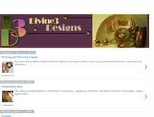 Tablet Screenshot of divine3designs.blogspot.com