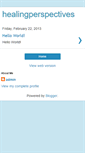 Mobile Screenshot of healingperspectives.blogspot.com