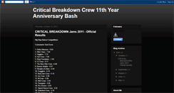 Desktop Screenshot of criticalbreakdown.blogspot.com