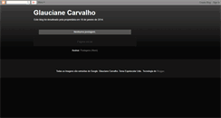 Desktop Screenshot of glaucianecarvalho.blogspot.com