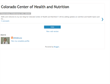 Tablet Screenshot of coloradohealthnutrition.blogspot.com