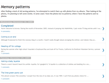 Tablet Screenshot of memorypatterns.blogspot.com