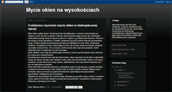 Desktop Screenshot of mycie-okien.blogspot.com