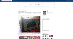 Desktop Screenshot of daily-craft.blogspot.com