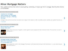 Tablet Screenshot of minormortgagematters.blogspot.com