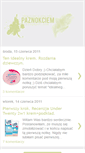 Mobile Screenshot of paznokciem.blogspot.com