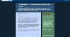 Desktop Screenshot of informationlawtheoryandpractice.blogspot.com