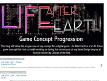 Tablet Screenshot of lifeafterearthgameconcept.blogspot.com
