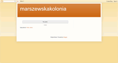 Desktop Screenshot of marszewskakolonia.blogspot.com