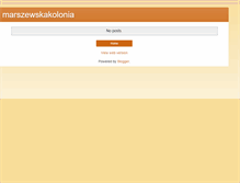 Tablet Screenshot of marszewskakolonia.blogspot.com