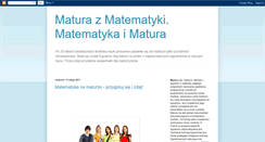 Desktop Screenshot of matura-z-matematyki.blogspot.com