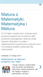 Mobile Screenshot of matura-z-matematyki.blogspot.com