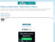 Tablet Screenshot of matura-z-matematyki.blogspot.com