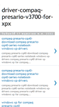 Mobile Screenshot of driver-compaq-presario-v3700-for-xpx.blogspot.com