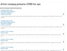 Tablet Screenshot of driver-compaq-presario-v3700-for-xpx.blogspot.com