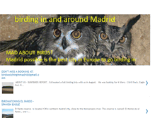 Tablet Screenshot of birdwatchingmadrid.blogspot.com