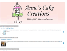 Tablet Screenshot of annescakecreations.blogspot.com