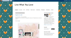 Desktop Screenshot of livewhat-youlove.blogspot.com