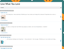 Tablet Screenshot of livewhat-youlove.blogspot.com