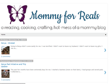 Tablet Screenshot of mommyforreals.blogspot.com